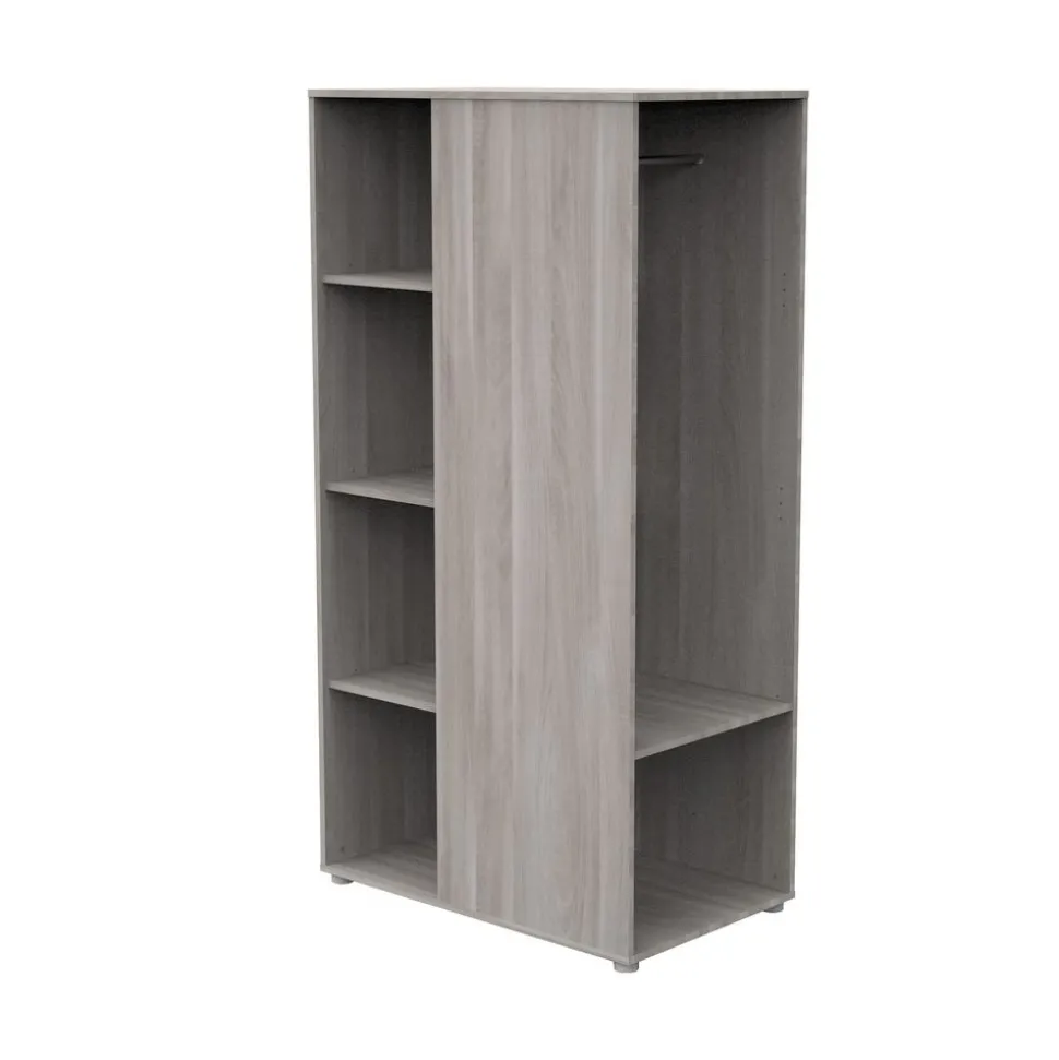 Chambre duo lit combiné évolutif et armoire chêne silex