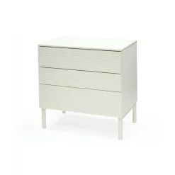 Chambre duo lit sleepi blanc + commode sleepi blanc