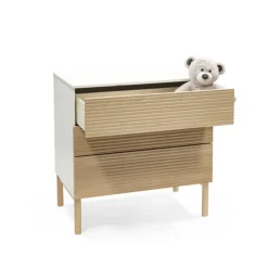 Chambre duo lit sleepi natural + commode sleepi natural
