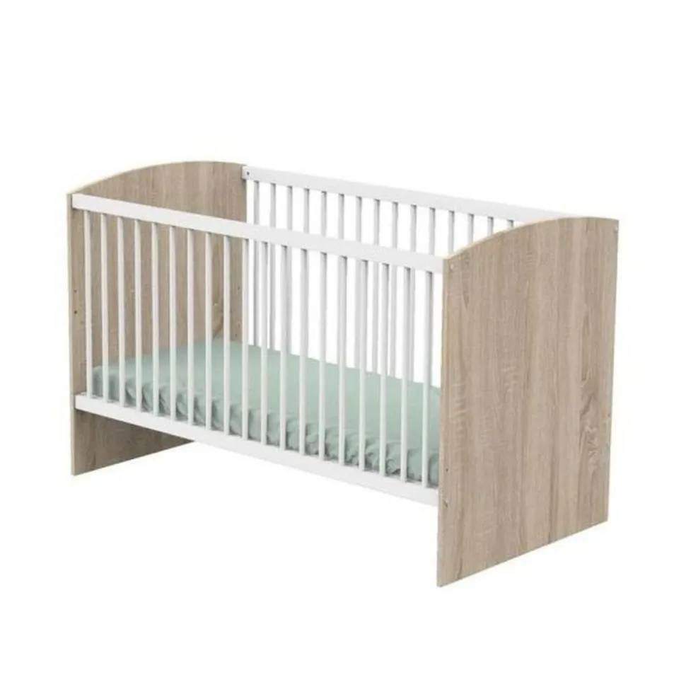 Chambre duo lit évolutif 140x70 cm + commode 3 tiroirs access bois blanc