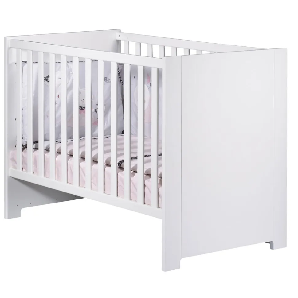 Chambre duo lit 60x120 + armoire loft blanc