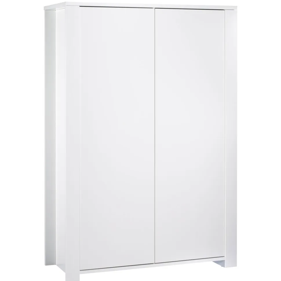 Chambre duo lit 60x120 + armoire loft blanc