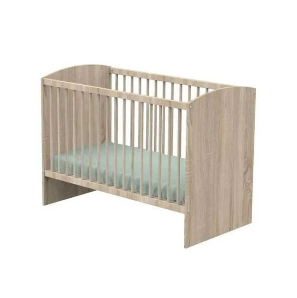 Chambre duo lit 60x120 cm + commode 3 tiroirs access bois