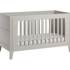 Chambre duo lit 70x140 + commode sable beige - collection milenne
