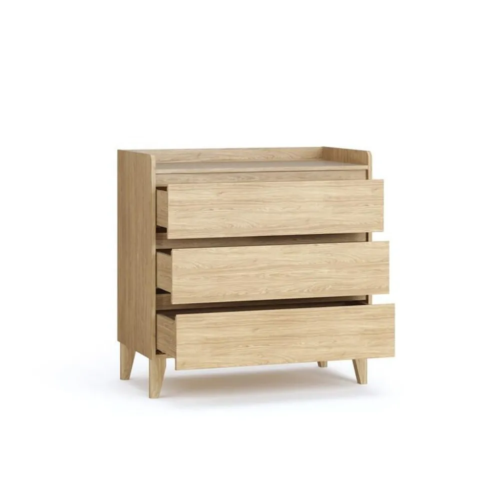 Chambre duo muve chêne lit 70x140 cm + commode