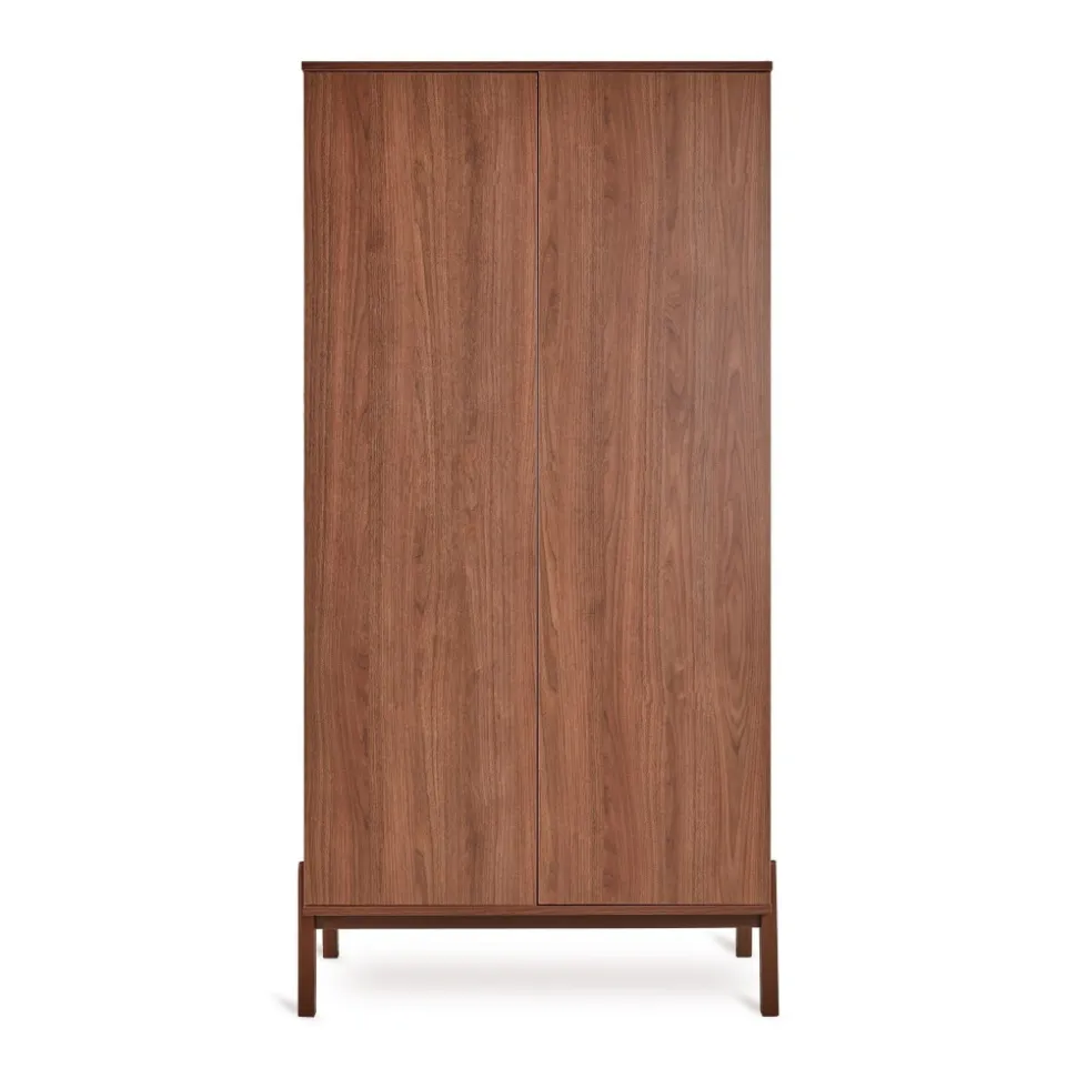 Chambre trio lit bébé 60x120 cm ashi chataignier+commode 3 tiroirs ashi chataignier avec plan à langer+armoire 2 portes ashi chataignier