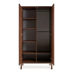 Chambre trio lit bébé 70x140cm ashi chataignier+commode 3 tiroirs avec plan à langer+armoire 2 portes