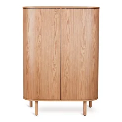 Chambre trio lit bébé 70x140 cm évolutif en canapé yume natural ash + commode 2 portes yume naturel ash wood avec plan à langer+ armoire 2 portes yume