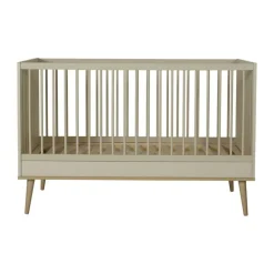 Chambre trio lit bébé 70x140 cm évolutif en lit enfant + armoire xl + commode avec plan à langer flow argile & oak