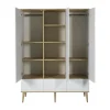 Chambre trio lit bébé 70x140 cm évolutif en lit enfant + armoire xl + commode avec plan à langer flow white & oak