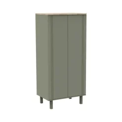 Chambre trio lit bébé 60x120 + commode 1 tiroir 2 portes + armoire eleonore kaki