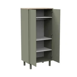 Chambre trio lit bébé 60x120 + commode 1 tiroir 2 portes + armoire eleonore kaki