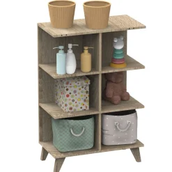 Chambre trio lit combiné évolutif70x140en140x190+commode+armoire nova argile douce