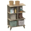 Chambre trio lit combiné évolutif 70x140 en 140x190 + commode + armoire nova rose canyon