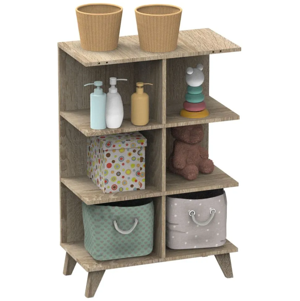Chambre trio lit combiné évolutif 70x140 en 140x190 + commode + armoire nova gris volcan