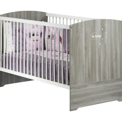 Chambre trio lit + commode + armoire smile chêne silex