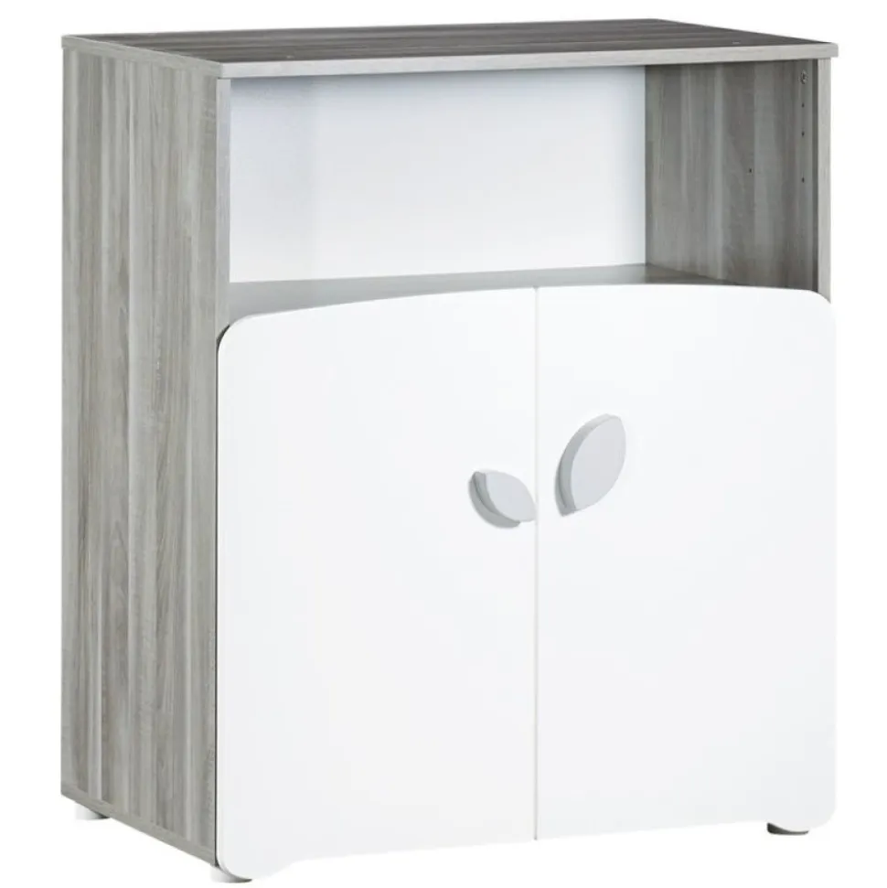 Chambre trio lit little big bed + commode + armoire leaf