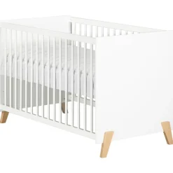 Chambre trio lit little big bed + commode + armoire joy naturel