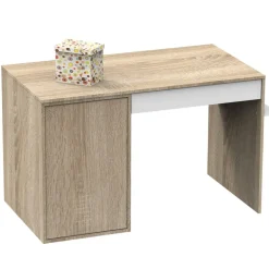 Chambre trio lit évolutif bébé combiné 70x140 cm en 140x200 cm + armoire + commode nova blanc lin