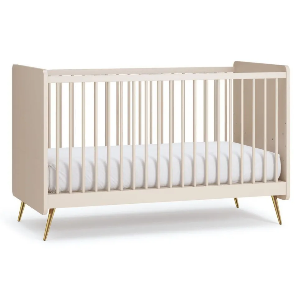 Chambre trio lunea beige lit 70x140 + commode + armoire 2 portes