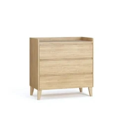 Chambre trio muve chêne lit 70x140 cm + commode + armoire 2 portes