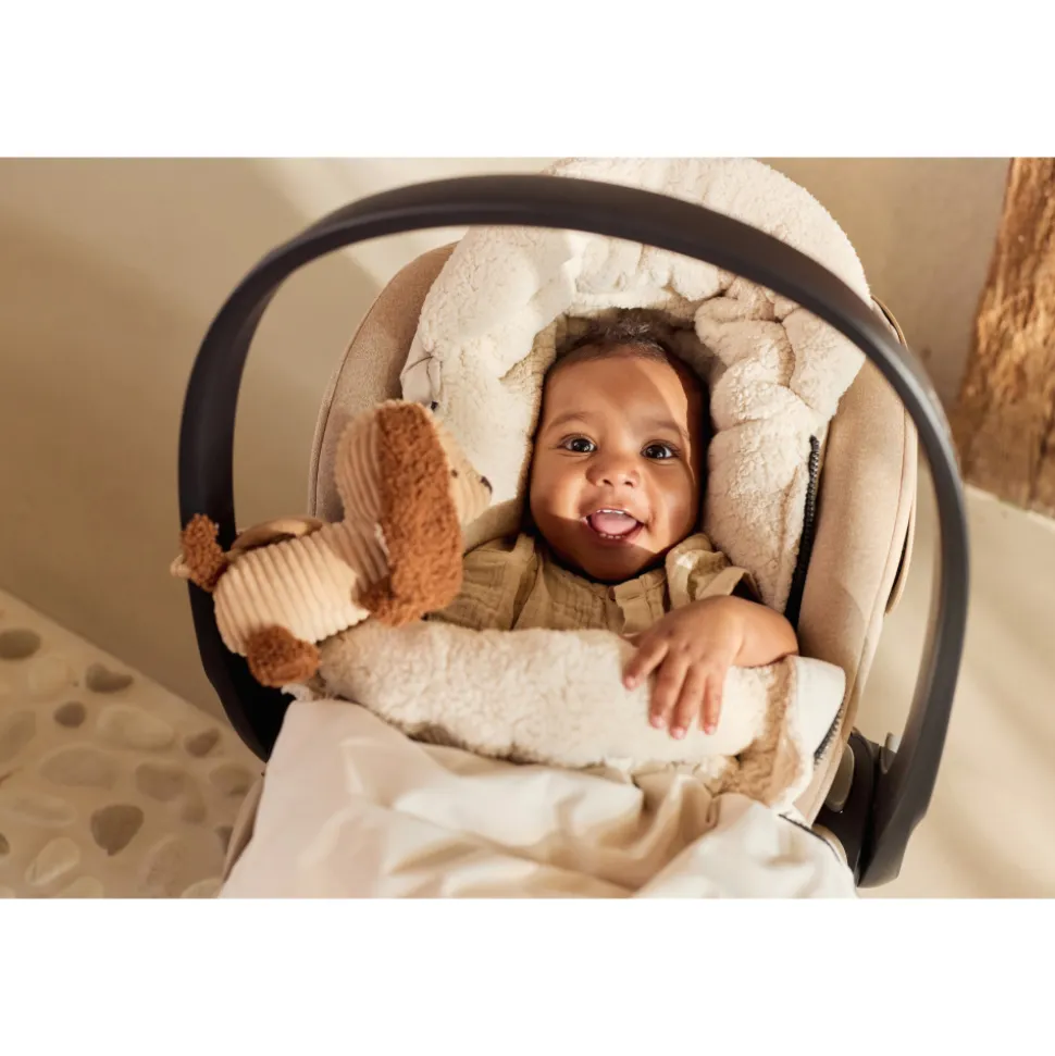 Chancelière hiver pour poussette embossed milky coffee