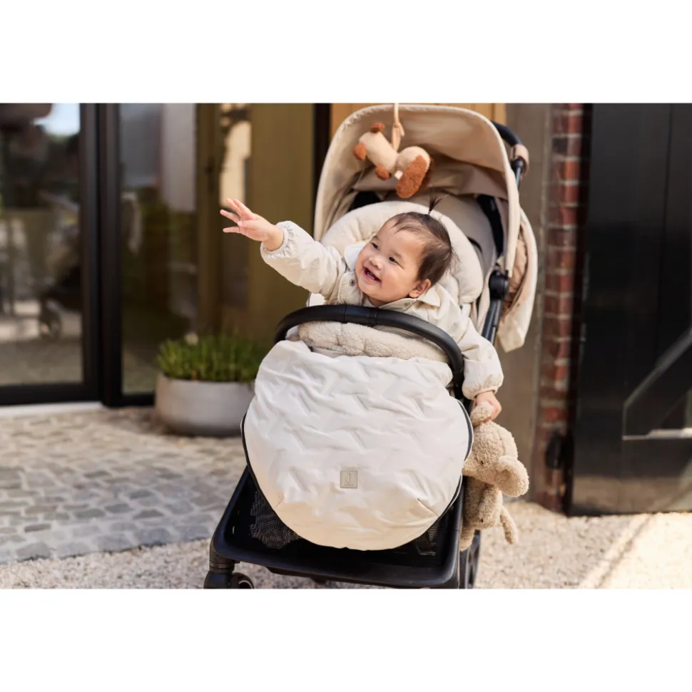 Chancelière hiver pour poussette embossed sand