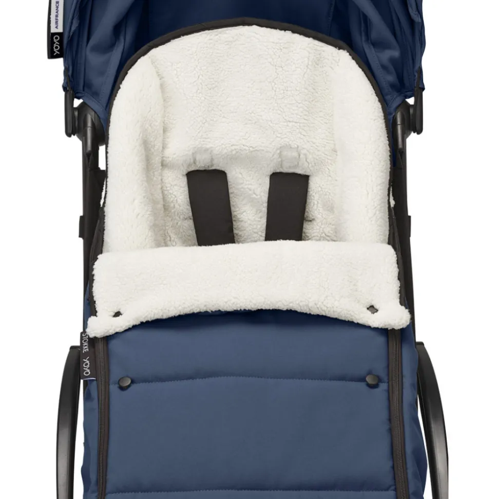 Chancelière pour poussette yoyo bleu marine