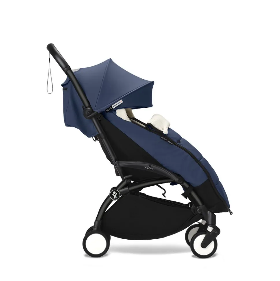 Chancelière pour poussette yoyo bleu marine
