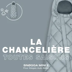 Chancelière universelle siège auto snogga mini 2 powder pink