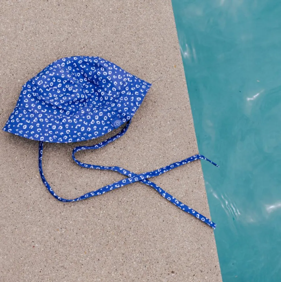 Chapeau anti uv - 4-8 ans léopard bleu