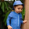 Chapeau anti uv léopard bleu - 0-1 an