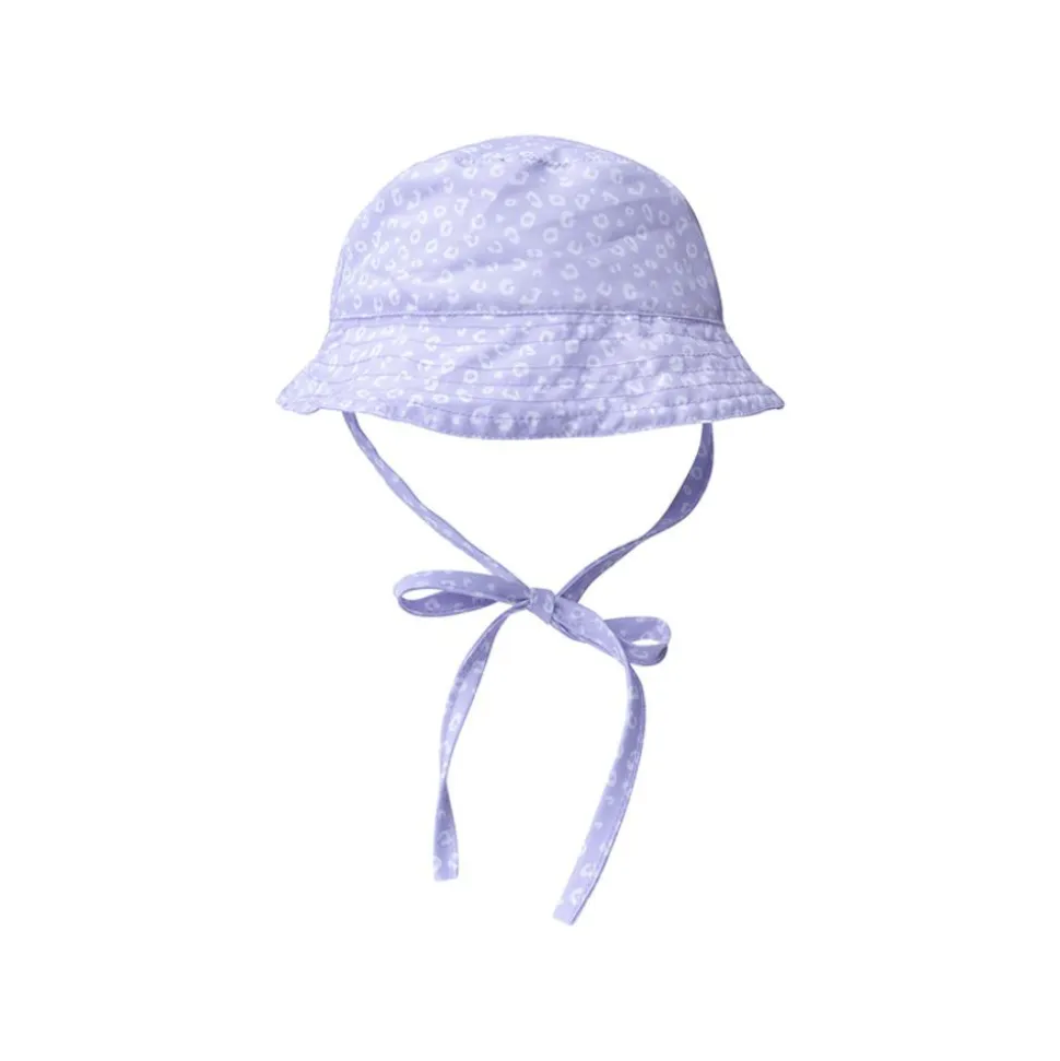 Chapeau anti uv léopard lila - 1-2 ans