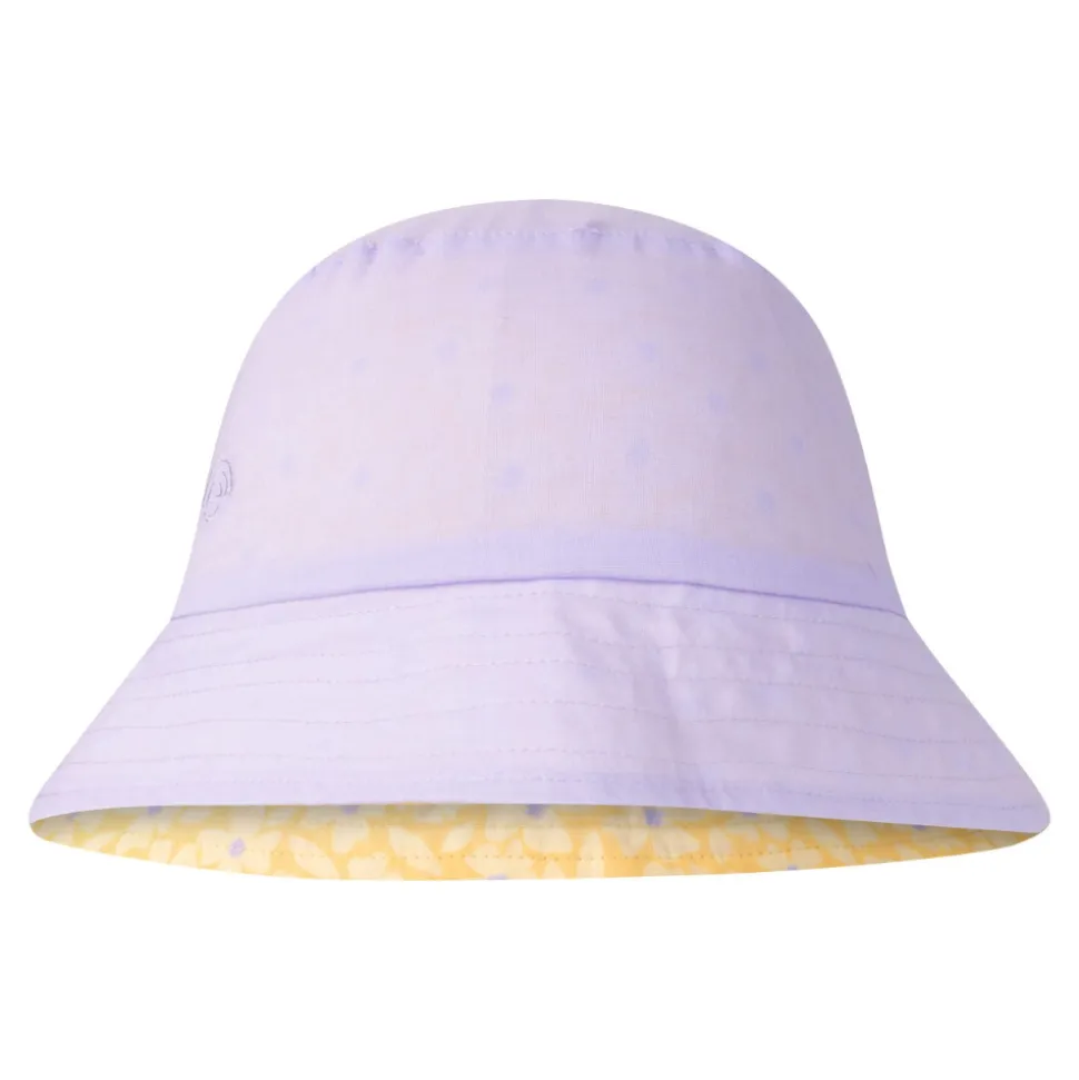 Chapeau anti uv réversible - 2-4 ans fleurs jaunes