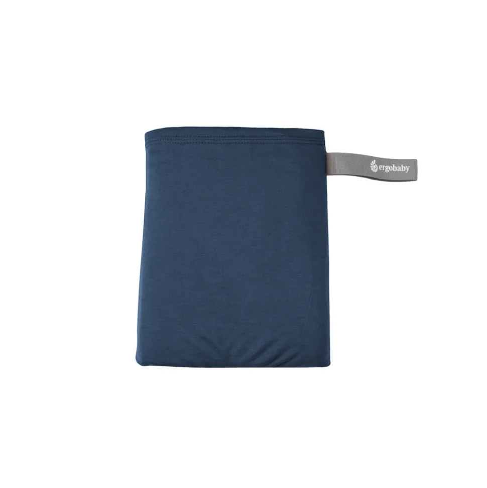 Écharpe de portage aura en tissu tricoté bleu nuit