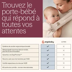 Écharpe de portage aura en tissu mesh bleu nuit
