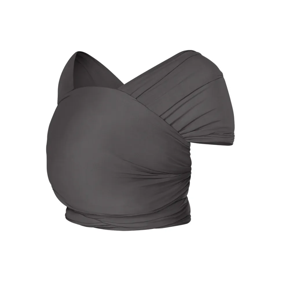 Écharpe de portage aura en tissu tricoté noir clair