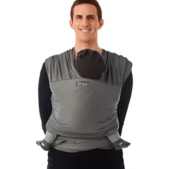 Écharpe de portage tricot-slen bio moon mist grey