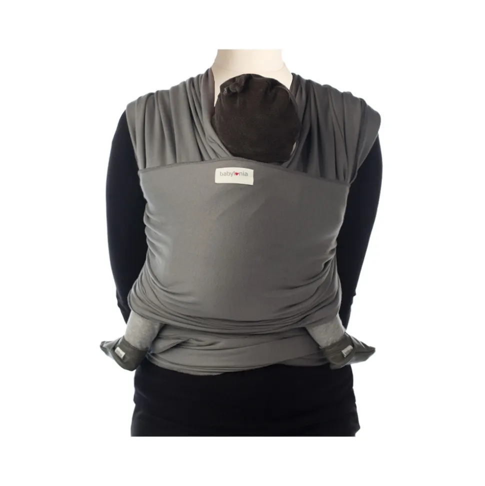 Écharpe de portage tricot-slen bio moon mist grey