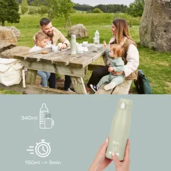 Chauffe biberon nomade moov and feed minéral vert sauge