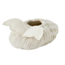 Chaussons avec ailes d'ange 0-6 mois rayé galet