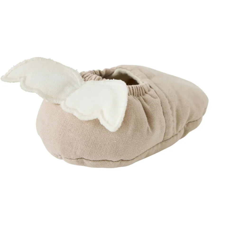 Chaussons avec ailes d'ange 0-6 mois biscuit