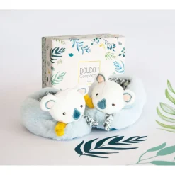 Chaussons avec hochet 0-6 mois yoca le koala