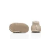Chaussons en peau d'agneau gr. 17/18 beige