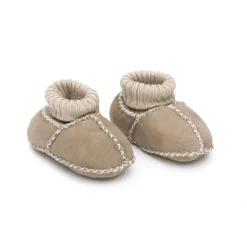 Chaussons en peau d'agneau gr. 17/18 beige