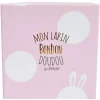 Chaussons 0-6 mois lapin bonbon rose