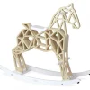 Cheval à bascule en bois diamant
