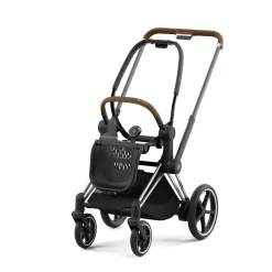 Châssis de poussette électrique e-priam 2 chrome brown