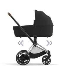 Châssis de poussette électrique e-priam 2 chrome brown