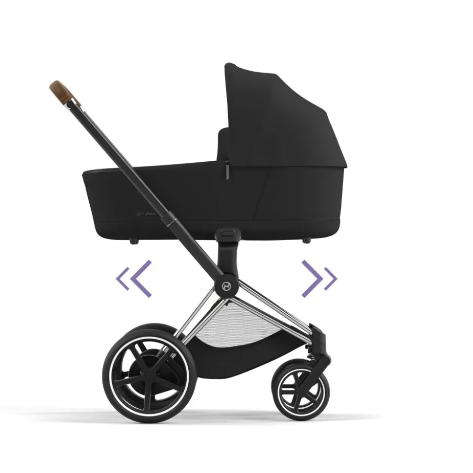 Châssis de poussette électrique e-priam 2 chrome brown
